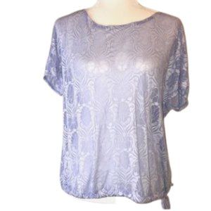 Merrell semi-sheer burnout flora deco lavender top size m